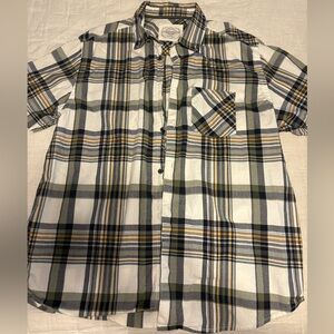 Old Navy Men's Multicolor Plaid Button Down Shirt